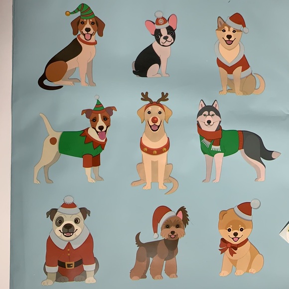 🆕🌻2/$20 🎅Holiday Pups Dogs Poly Mailers Shipping Bags Envelopes Christmas New - Picture 2 of 6